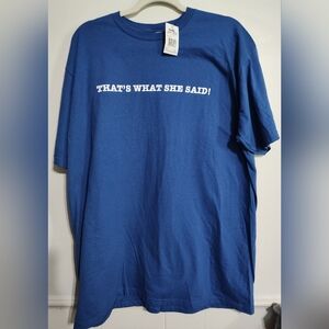 The Office Graphic Tee "That's What‎ She Said" Dunder Mifflin Paper Company NWT